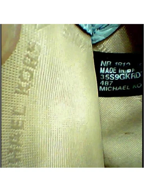 Michael Kors Karson Laser Cut Slim Card Case Wallet Pale Blue - Picture 7 of 7